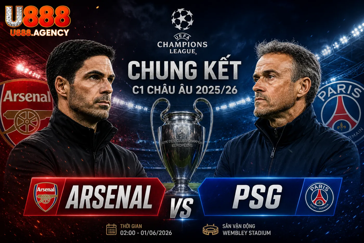 Arsenal vs PSG - Đấu Trí Đỉnh Cao